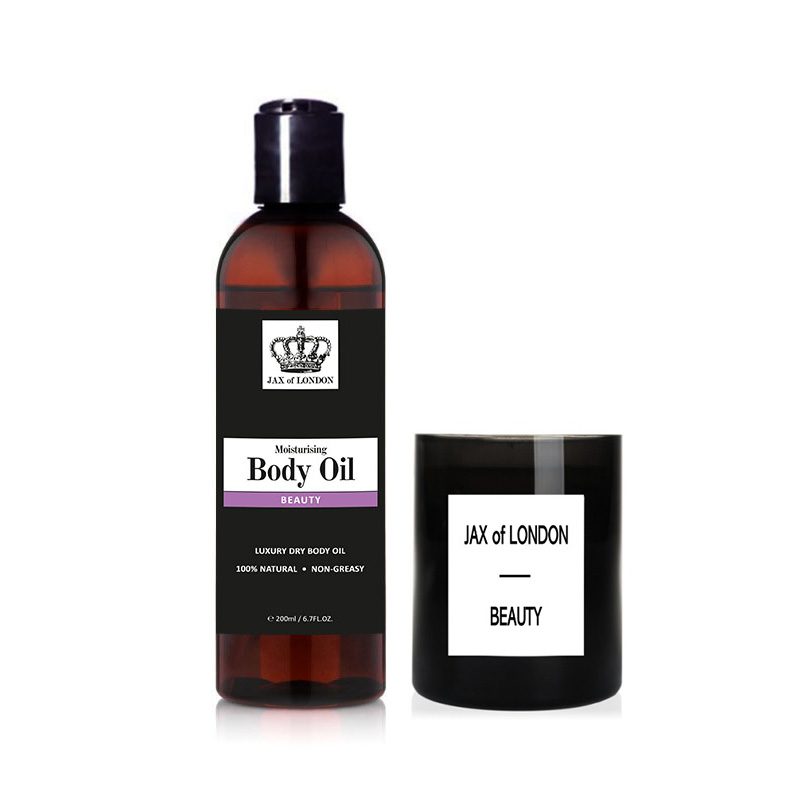Body Oil & Candle Gift Set
