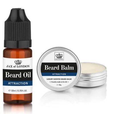 Attraction Cologne Beard Balm & Beard Oil Set