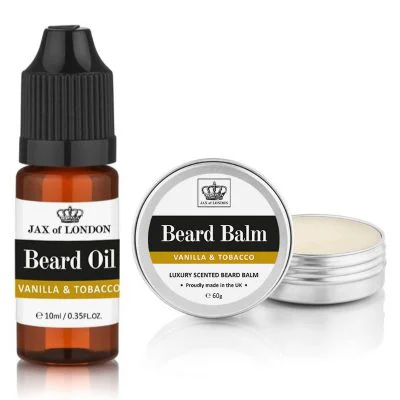 Vanilla and Tobacco Cologne Beard Balm & Beard Oil Set
