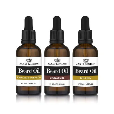 Three Cologne Beard Oil Set
