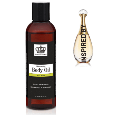 May Rose Body Oil by Jax of London If you like your fragrance along the lines of Chanel No.5 then our MAY ROSE fragrance is the one for you.