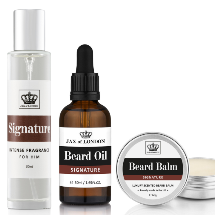 Jax of London Signature Beard Oil balm and EDP Gift Set